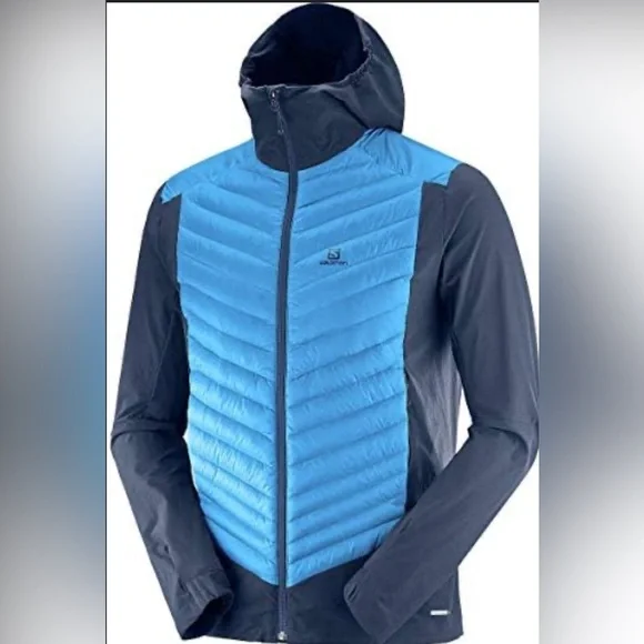 Men’s Salomon haloes down hybrid hoodie - Picture 1 of 9